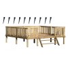 Tr�platform til legehus 3 x 3 meter � inkl. 10 jordankre