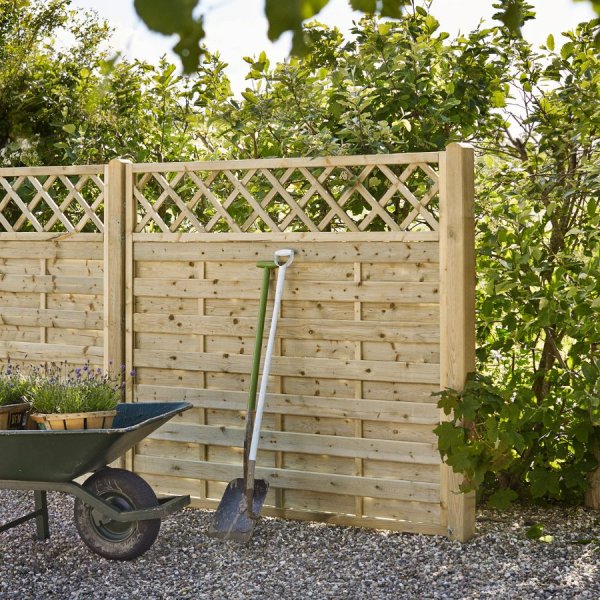 Bergen lamelhegn med espalier 180x165cm (BxH)