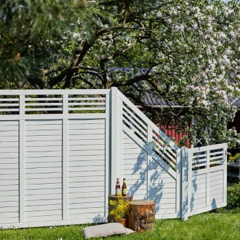 Guldklasse: PLUS Decora terrassehegn inkl. trstolper og tilbehr