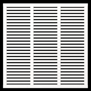 Harmoni terrassehegn i hvid 180x180cm (BxH)