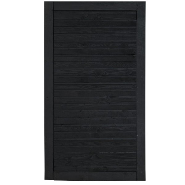 Plus plank låge grundmalet sort 100x163cm (BxH)