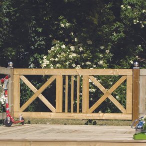 Slots forhavehegn 180x75cm