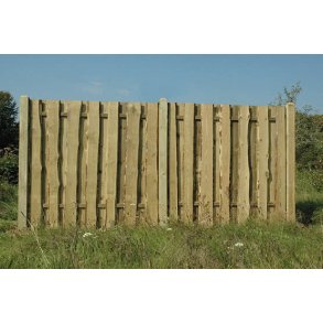 Ponderosa rustikt plankehegn i trykimprgneret 180x150cm (BxH)