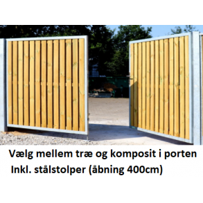 Dobbeltlge i bredde 400cm