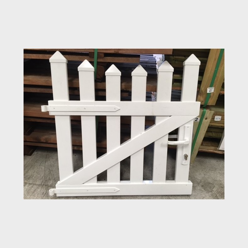 PVC Skagen enkeltlge 100x80cm - bue nedad og brede stave