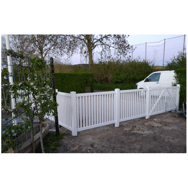 PVC Tremmehegn med smalle stave i 180x100cm (BxH)