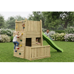 Resort leget�rn trykimpr�gneret med gr�n rutsjebane