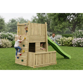 Resort leget�rn trykimpr�gneret med gr�n rutsjebane