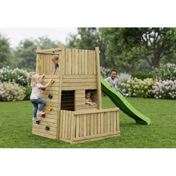 Resort leget�rn trykimpr�gneret med gr�n rutsjebane