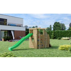 Ramphouse leget�rn trykimpr�gneret med gr�n rutsjebane