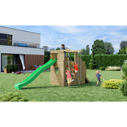 Ramphouse leget�rn trykimpr�gneret med gr�n rutsjebane