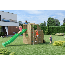 Ramphouse leget�rn trykimpr�gneret med gr�n rutsjebane