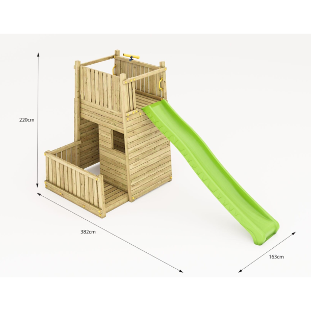 Resort leget�rn trykimpr�gneret med gr�n rutsjebane