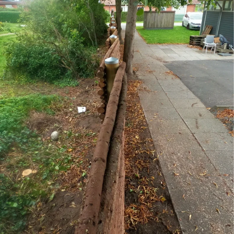 Raftehegn med bark 4-7cm rafter - Guldklasse