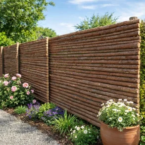 Raftehegn med bark �4-7cm rafter - Guldklasse