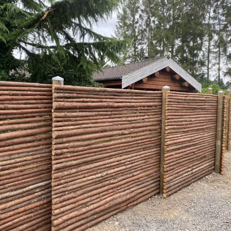 Raftehegn med bark 4-7cm rafter - Guldklasse