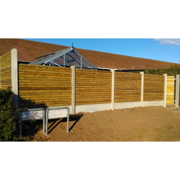 Rundstok 70 mm vandret - ls stabelvare. Pine dyimp. Gran lngde 189cm