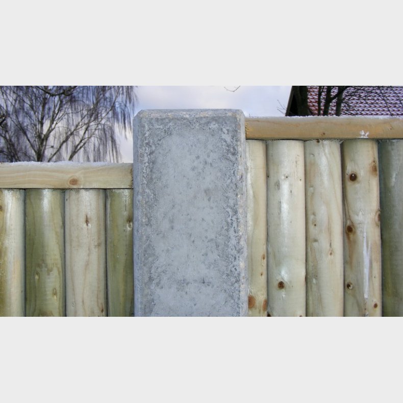 Lodret raftehegn i grnt trykimprgneret fyr  189x60cm (90cm over jord)