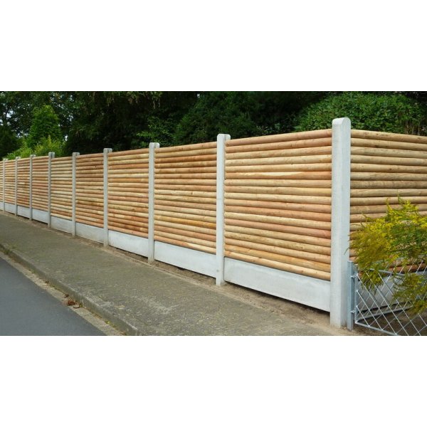 Rundstok 70 mm vandret - ls stabelvare. Trykimp. Gran lngde 189cm