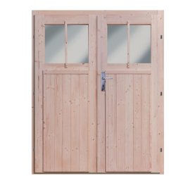 Bevtoft model 2 redskabsskur til montage op ad husmur i ubehandlet p 4,18m2