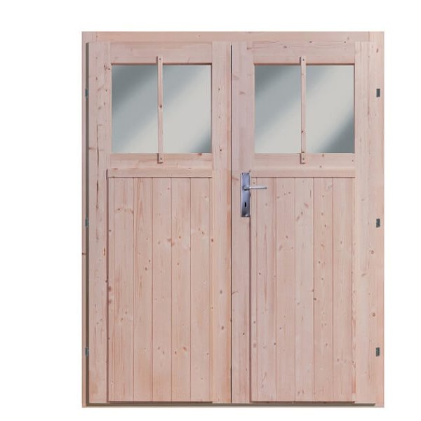 Volstrup model 2 redskabsskur til montage op ad husmur i ubehandlet p 3,3m2