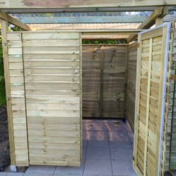 Bronzeklasse: Jmkiil redskabsskur model Riga 8,5m2 med 2 dobbeltdre