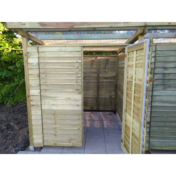 Bronzeklasse: Jmkiil redskabsskur model Riga 8,5m2 med 2 dobbeltdre