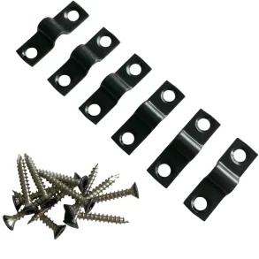 Beslag til rionet i pulverlakeret sort