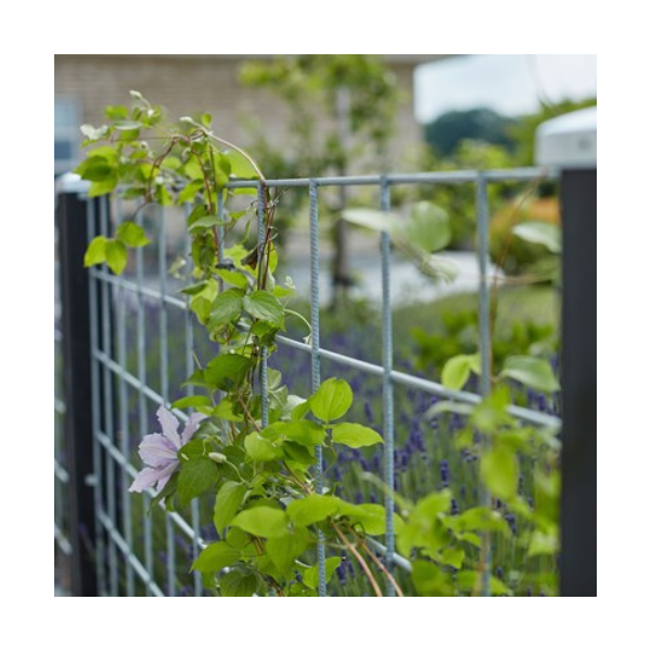 Rionethegn model Billund inkl. sortmalede trstolper og tilbehr - Slvklasse