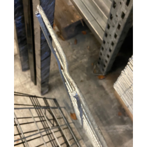 B�jet/skadet  Galvaniseret rionet hegn 90x180cm - model Billund Outlet