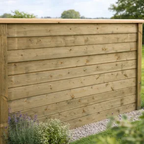 Guldklasse: Model Rom systemhegn blok inkl. systemstolper i tr� og tilbeh�r