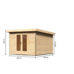 Rubjerg model 1 havehus i ubehandlet tr p 9,3m2