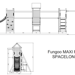 Space leget�rn trykimpr�gneret med gr�n rutsjebane