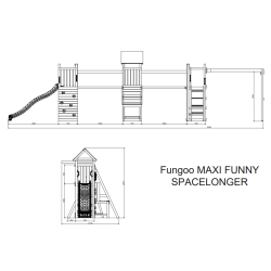 Space leget�rn trykimpr�gneret med gr�n rutsjebane