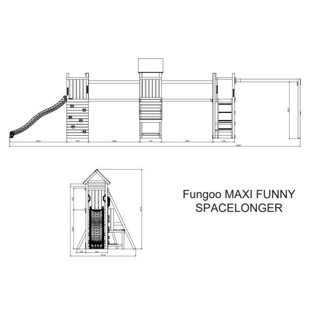 Space leget�rn trykimpr�gneret med gr�n rutsjebane