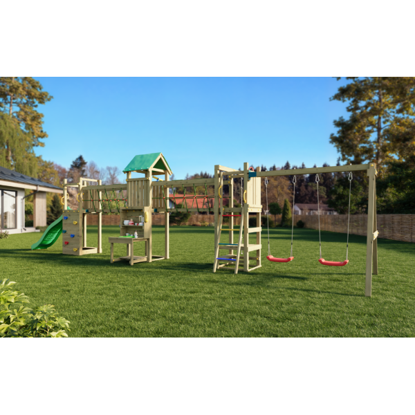 Space leget�rn trykimpr�gneret med gr�n rutsjebane