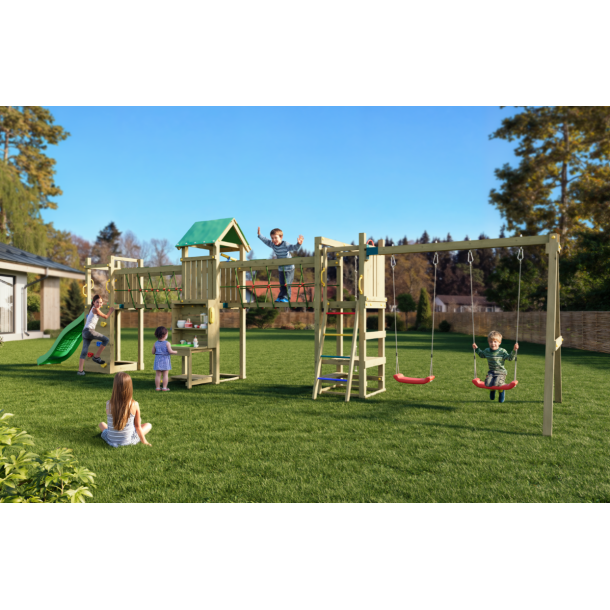 Space leget�rn trykimpr�gneret med gr�n rutsjebane