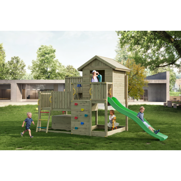 Sweet leget�rn trykimpr�gneret med gr�n rutsjebane