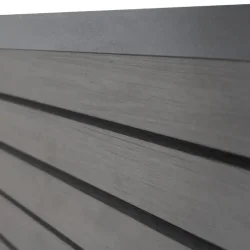 Slvklasse: Santorini komposithegn med rhombeprofiler inkl. alustolper i antracit og tilbehr