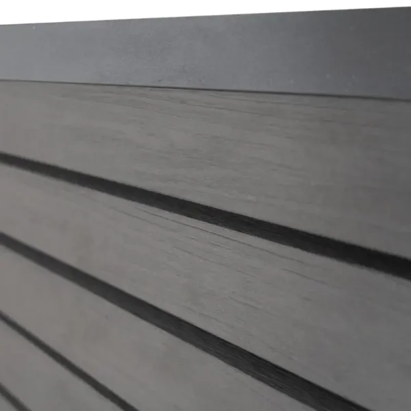 Slvklasse: Santorini komposithegn med rhombeprofiler inkl. alustolper i antracit og tilbehr