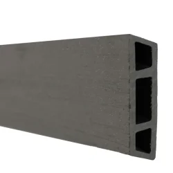 Slvklasse: Santorini komposithegn med rhombeprofiler inkl. alustolper i antracit og tilbehr