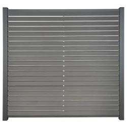 Slvklasse: Santorini komposithegn med rhombeprofiler inkl. alustolper i antracit og tilbehr