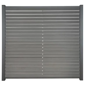 Slvklasse: Santorini komposithegn med rhombeprofiler inkl. alustolper i antracit og tilbehr