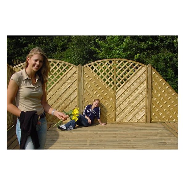 Saragossa lamelhegn med bue og espalier 180x180/161 (BxH)