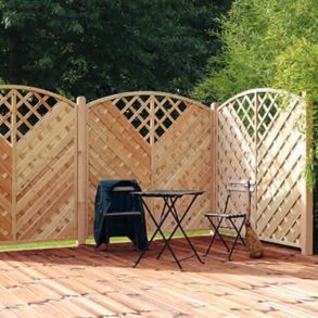 Lamelhegn med bue og espalier 180x180/161 - model Saragossa