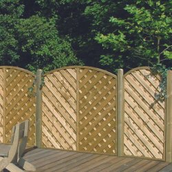 Saragossa lamelhegn med bue 90x180/161 (BxH)