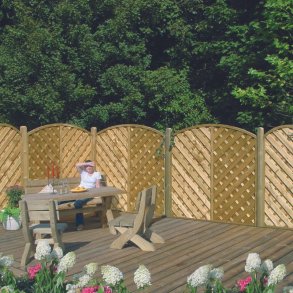 Lamelhegn med bue 150x180/161 - model Saragossa