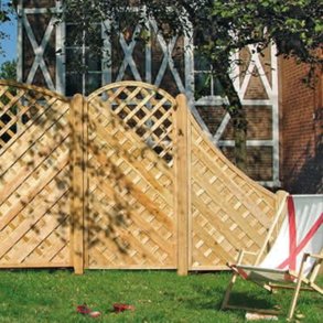 Lamelhegn med bue og espalier 90x180/161 - model Saragossa