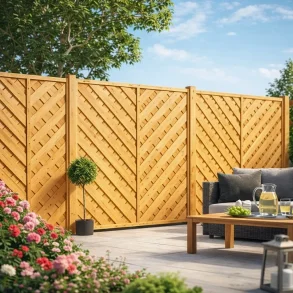 Lamelhegn model Saragossa inkl. tr�stolper og tilbeh�r - Platinklasse