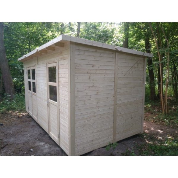 Saunte model 2 redskabsskur umalet p 10,5m2